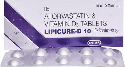 Lipicure D 10mg Strip Of 10 Tablets
