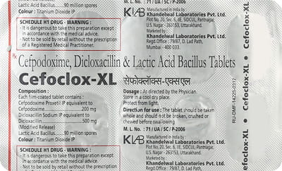 Cefoclox Xl Strip Of 10 Tablets