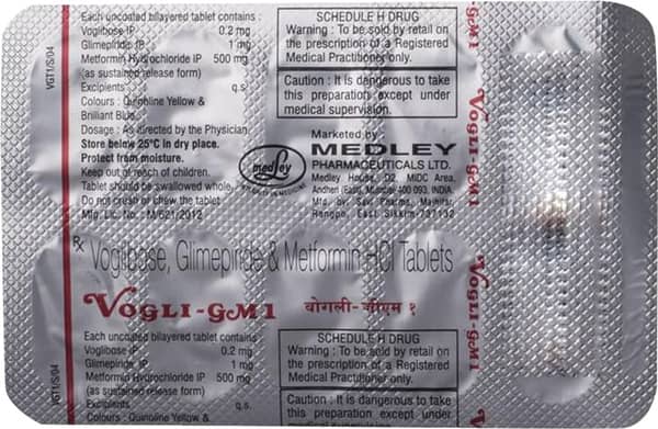 Vogli Gm1 Strip Of 10 Tablets