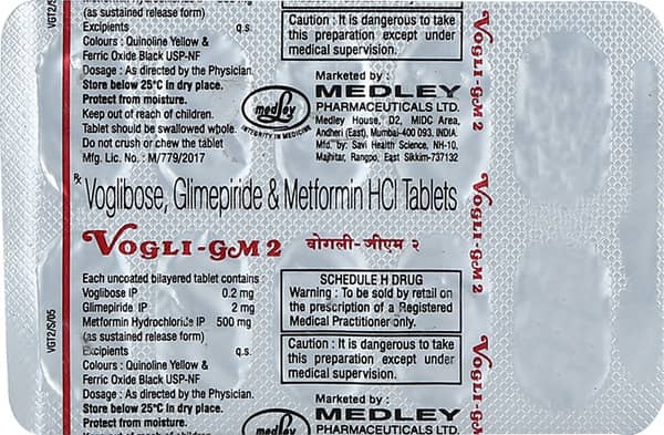 Vogli Gm2 Strip Of 10 Tablets