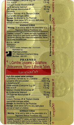Lycogold Xt Strip Of 10 Tablets