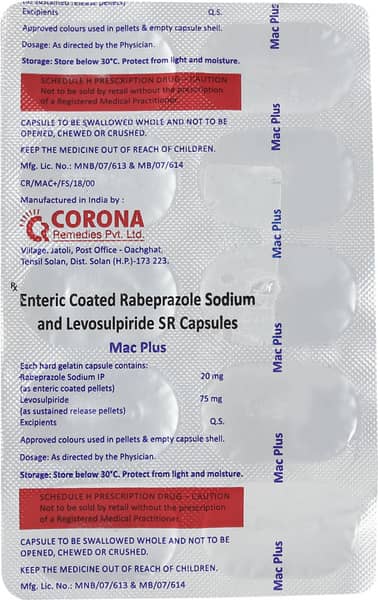 Mac Plus Strip Of 10 Capsules