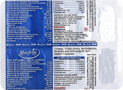 Macfree Strip Of 10 Capsules