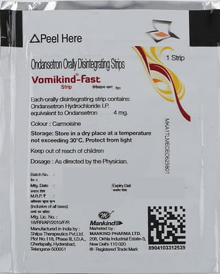 Vomikind 4mg Fast Strip 1'S