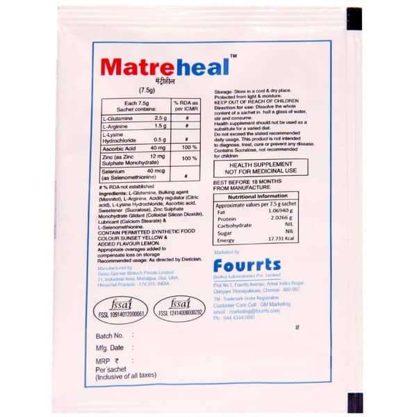 Matreheal Sachet Of 7.5Gm Oral Powder