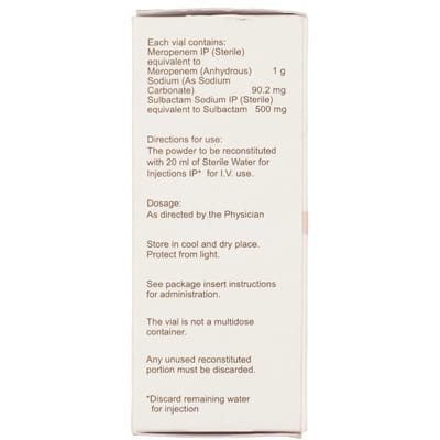 Meromac Plus Dry Vial Of 1 Powder For Injection