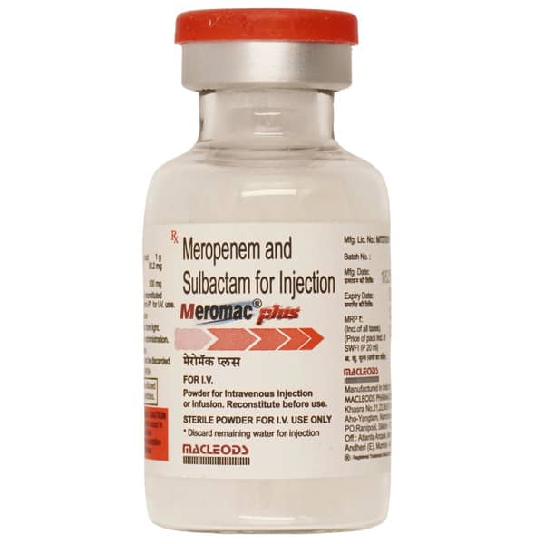 Meromac Plus Dry Vial Of 1 Powder For Injection
