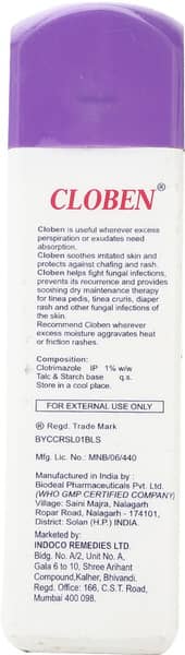 Cloben 1% Dusting Powder 100Gm