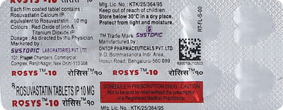 Rosys 10mg Strip Of 10 Tablets