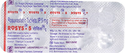 Rosys 5mg Strip Of 10 Tablets