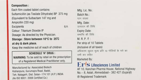 Recontrex 375Mg Strip Of 10 Tablets