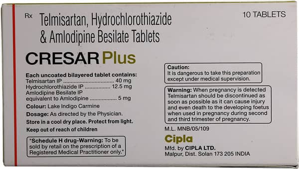Cresar Plus Strip Of 10 Tablets