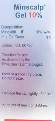 Minscalp 10% Tube Of 30gm Gel