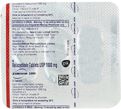 Zimivir 1000mg Strip Of 3 Tablets