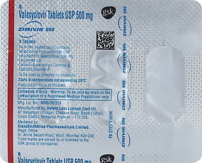 Zimivir 500mg Strip Of 3 Tablets