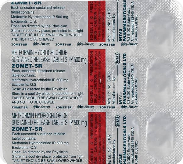 Zomet Sr 500mg Strip Of 15 Tablets