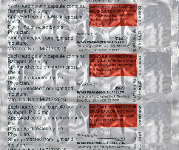 Zorem 2.5mg Strip Of 15 Capsules