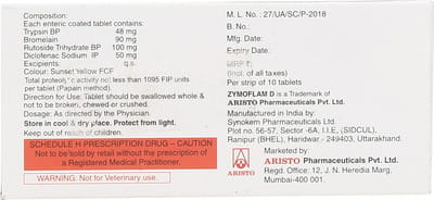 Zymoflam D Strip Of 10 Tablets