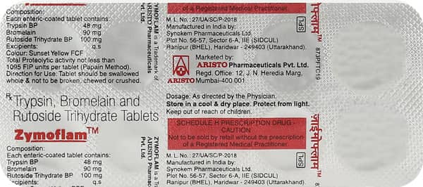 Zymoflam Strip Of 10 Tablets