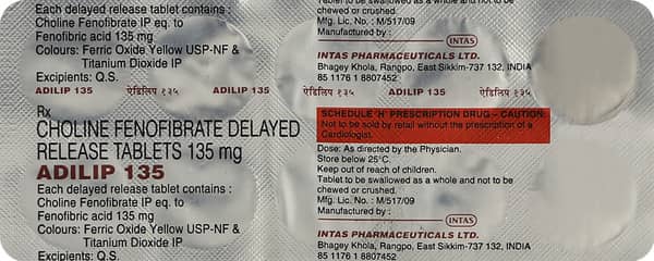 Adilip 135mg Strip Of 10 Tablets