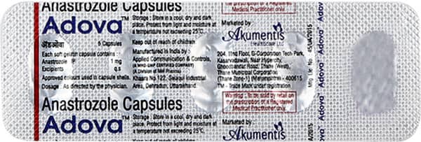 Adova 1mg Strip Of 5 Capsules