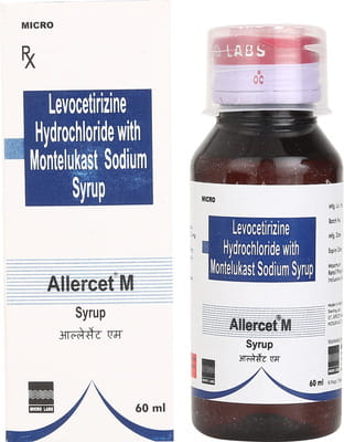Allercet M Bottle Of 60ml Syrup