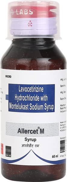 Allercet M Bottle Of 60ml Syrup