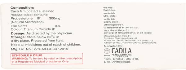 Algest Sr 300mg Strip Of 10 Tablets