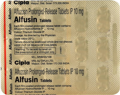 Alfusin 10mg Strip Of 15 Tablets