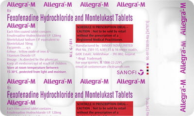 Allegra M Strip Of 10 Tablets