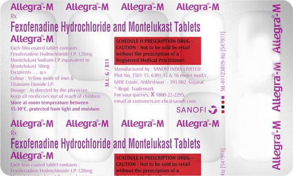 Allegra M Strip Of 10 Tablets