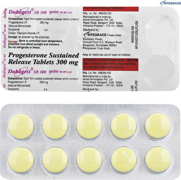 Dubagest Sr 300mg Strip Of 10 Tablets