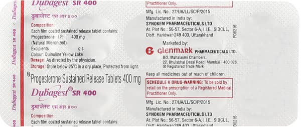 Dubagest Sr 400Mg Strip Of 10 Tablets