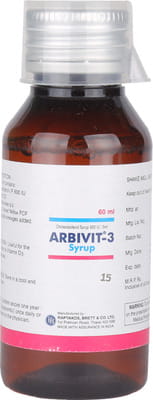 Arbivit 3 Bottle Of 60ml Syrup