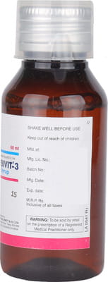 Arbivit 3 Bottle Of 60ml Syrup