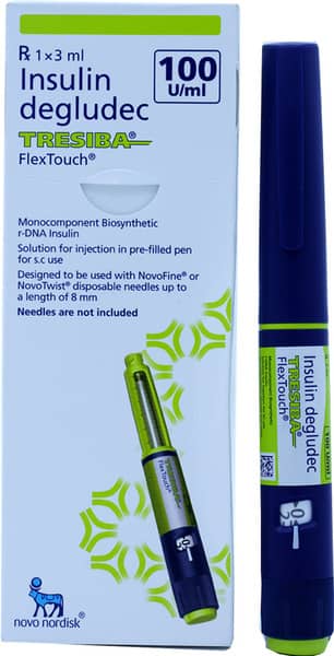 Tresiba Flex Touch 100iu Pre Filled Pen Of 3ml Solution For Injection
