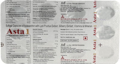 Asta 1 Strip Of 10 Capsules