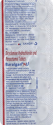 Baralgan Nu Strip Of 10 Tablets