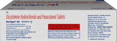 Baralgan Nu Strip Of 10 Tablets