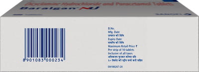 Baralgan Nu Strip Of 10 Tablets