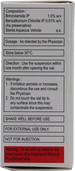 Brinzox Bottle Of 5ml Eye Drops