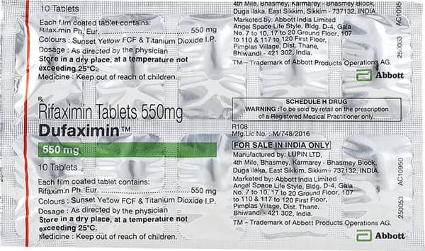 Dufaximin 550mg Tablet
