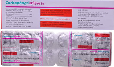Carbophage G 1mg Forte Strip Of 10 Tablets