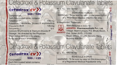 Cefadrox Cv Strip Of 10 Tablets