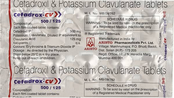 Cefadrox Cv Strip Of 10 Tablets