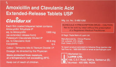 Clavidur Xr Strip Of 10 Tablets