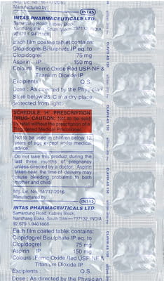 Clavix As 150mg Strip Of 15 Tablets