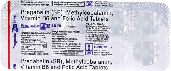Pregastar Plus Sr 75mg Strip Of 10 Tablets