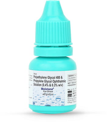 10एमएल आई ड्रॉप्स की मॉइस्टेन बोतल