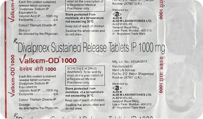 Valkem Od 1gm Strip Of 10 Tablets